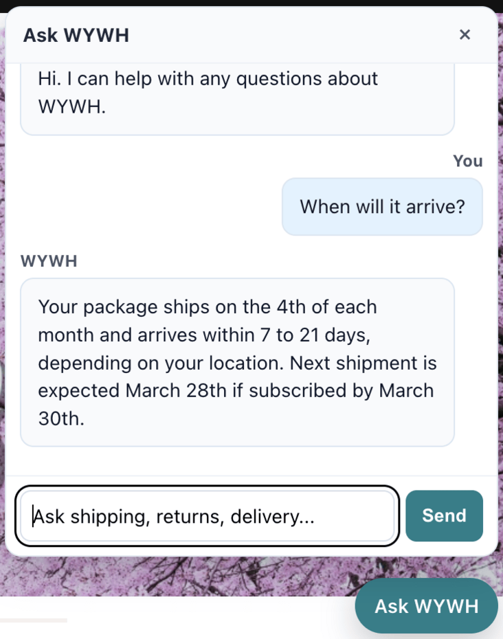 AI-CAN running on WYWHJapan.com